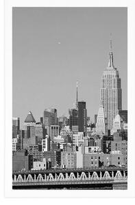 Plakat magiczny Nowy Jork w czerni i bieli