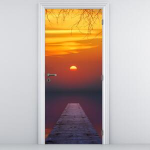 Fototapeta na drzwi - Most o zachodzie Słońca (95x205cm)