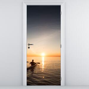 Fototapeta na drzwi - Kajak na morzu (95x205cm)