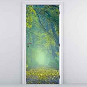 Fototapeta na drzwi - Ścieżka wysadzana drzewami (95x205cm)