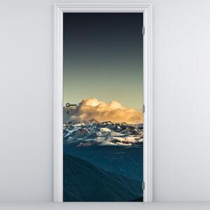 Fototapeta na drzwi - Szczyty gór (95x205cm)
