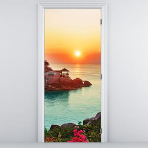 Fototapeta na drzwi - Piękna plaża (95x205cm)