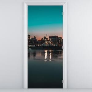 Fototapeta na drzwi - Wielkie miasto (95x205cm)