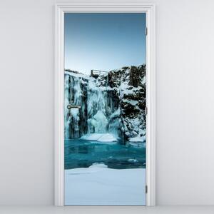 Fototapeta na drzwi - Zamarznięte wodospady (95x205cm)