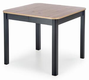 ST46M 90x90-130cm stół rozkładany dąb artisan nogi czarne