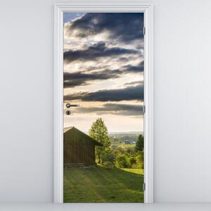 Fototapeta na drzwi - Domek w lesie (95x205cm)