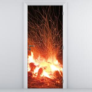 Fototapeta na drzwi - Ogień (95x205cm)