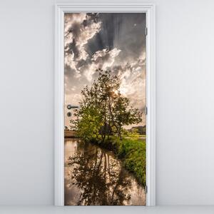 Fototapeta na drzwi - Natura z promieniami (95x205cm)