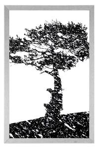 Plakat sylwetka drzewa