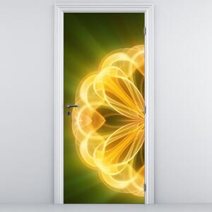 Fototapeta na drzwi - Żółte kwiaty (95x205cm)