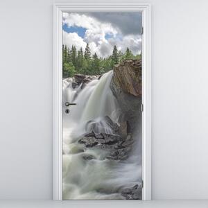Fototapeta na drzwi - Wodospady (95x205cm)