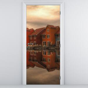 Fototapeta na drzwi - Kolorowe domy (95x205cm)
