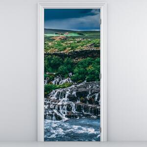 Fototapeta na drzwi - Wodospady w naturze (95x205cm)