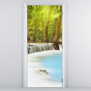 Fototapeta na drzwi - Huai Mae Kamin, wodospady w lesie (95x205cm)