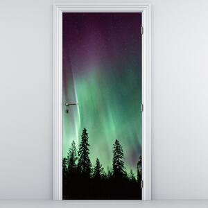 Fototapeta na drzwi - Zorza polarna (95x205cm)