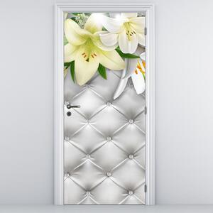 Fototapeta na drzwi - Kwiaty lilii (95x205cm)