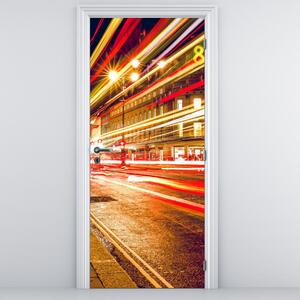 Fototapeta do drzwi - Czerwona budka telefoniczna w Londynie (95x205cm)