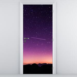 Fototapeta na drzwi - Niebo ze spadającą gwiazdą (95x205cm)