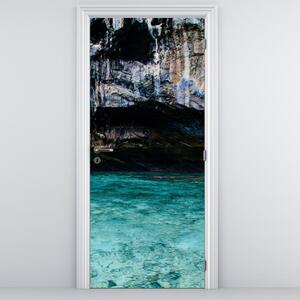 Fototapeta na drzwi - Woda i skały (95x205cm)