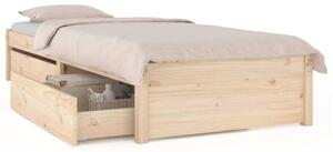 Rama łóżka z szufladami, 75x190 cm, pojedyncza