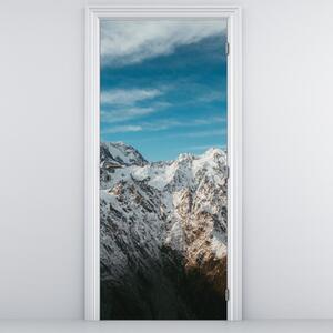 Fototapeta na drzwi - Śnieżne szczyty (95x205cm)