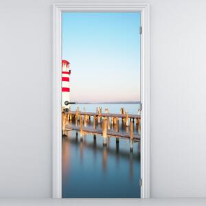 Fototapeta na drzwi - Latarnia morska o świcie (95x205cm)