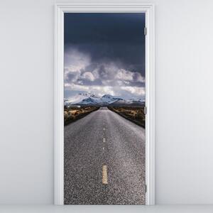 Fototapeta na drzwi - Droga na pustyni (95x205cm)