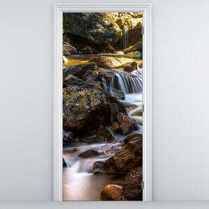 Fototapeta na drzwi - Kamienny strumień (95x205cm)