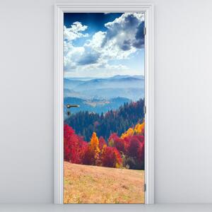 Fototapeta na drzwi - Kolorowy jesienny krajobraz (95x205cm)