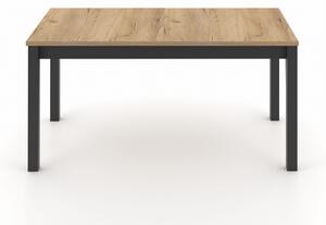 ST42M 75x120-160cm stół rozkładany dąb craft nogi czarne