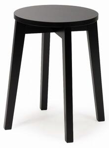 Taboret bukowy czarny