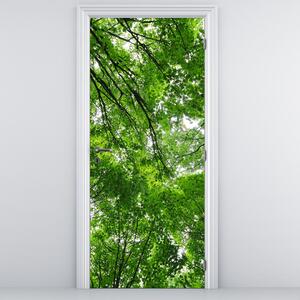 Fototapeta na drzwi - Widok na wierzchołki drzew (95x205cm)