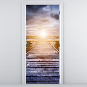 Fototapeta na drzwi - Molo ze słońcem (95x205cm)
