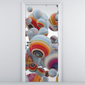 Fototapeta na drzwi - Malowane kule (95x205cm)