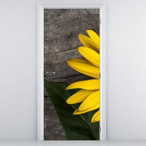 Fototapeta na drzwi - Kwiat słonecznika (95x205cm)