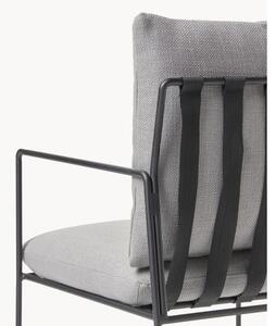 Krzesło tapicerowane z metalowym stelażem Wayne