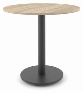 ST60M 80x80 stół dąb sonoma nogi metalowe czarne