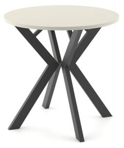 ST59M 80x80-120cm stół okrągły rozkładany kaszmir nogi metalowe czarne