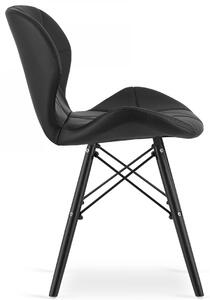 Czarne krzesło kuchenne - Zeno 5X