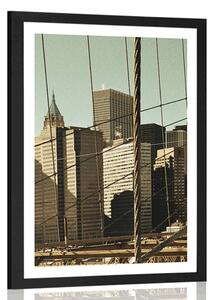 Plakat z passe-partout Manhattan