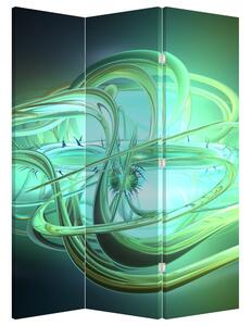 Parawan - Zielona abstrakcja (126x170 cm)