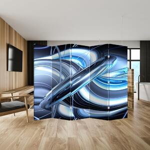 Parawan - Niebieska abstrakcja (210x170 cm)