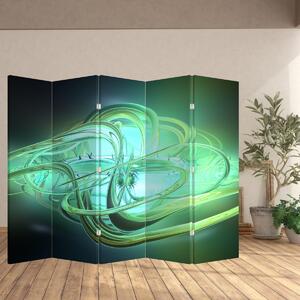 Parawan - Zielona abstrakcja (210x170 cm)