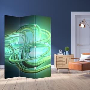 Parawan - Zielona abstrakcja (126x170 cm)