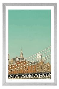 Plakat z passe-partout drapacz chmur w Nowym Jorku