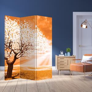 Parawan - Pomarańczowe drzewo (126x170 cm)