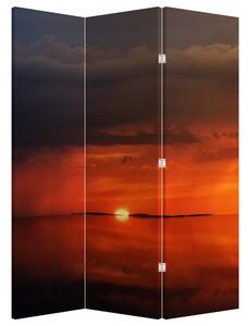 Parawan - Zachód Słońca z żaglówką (126x170 cm)