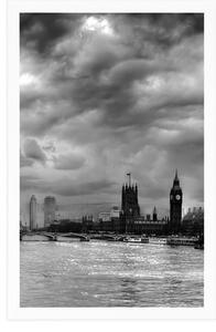 Plakat wyjątkowy Londyn w czerni i bieli