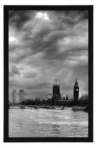 Plakat wyjątkowy Londyn w czerni i bieli