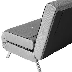 Sofa rozkładana ciemnoszara futon tapicerowana funkcja spania 1-osobowa Farris Beliani